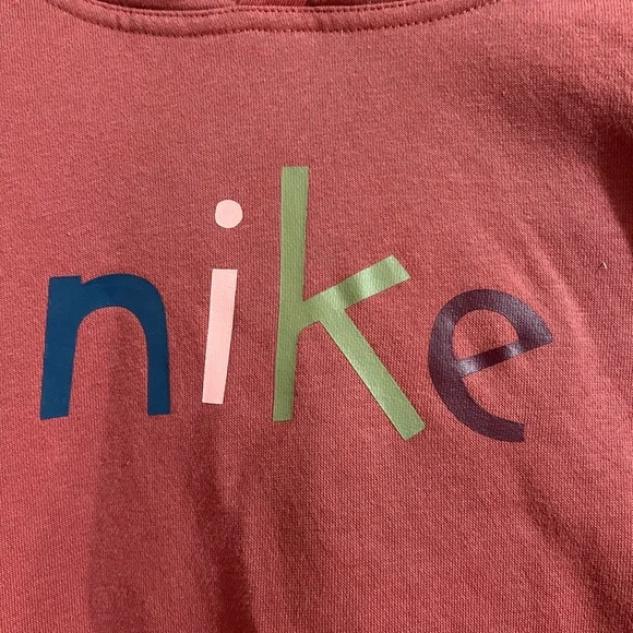Nike Multicolor Logo Mauve Hoodie - Picture 2 of 4